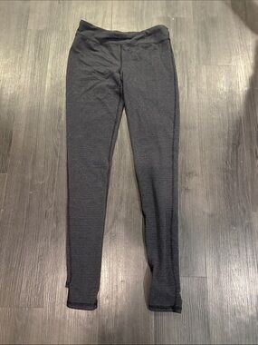 Triple flip Black Textured Leggings
